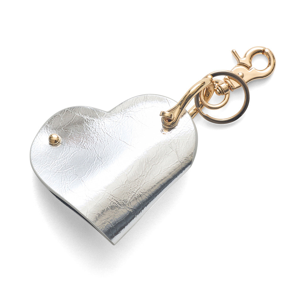 HASHIBAMI 【Ha-2504-070 ハート型 メタリック スマートキーリング