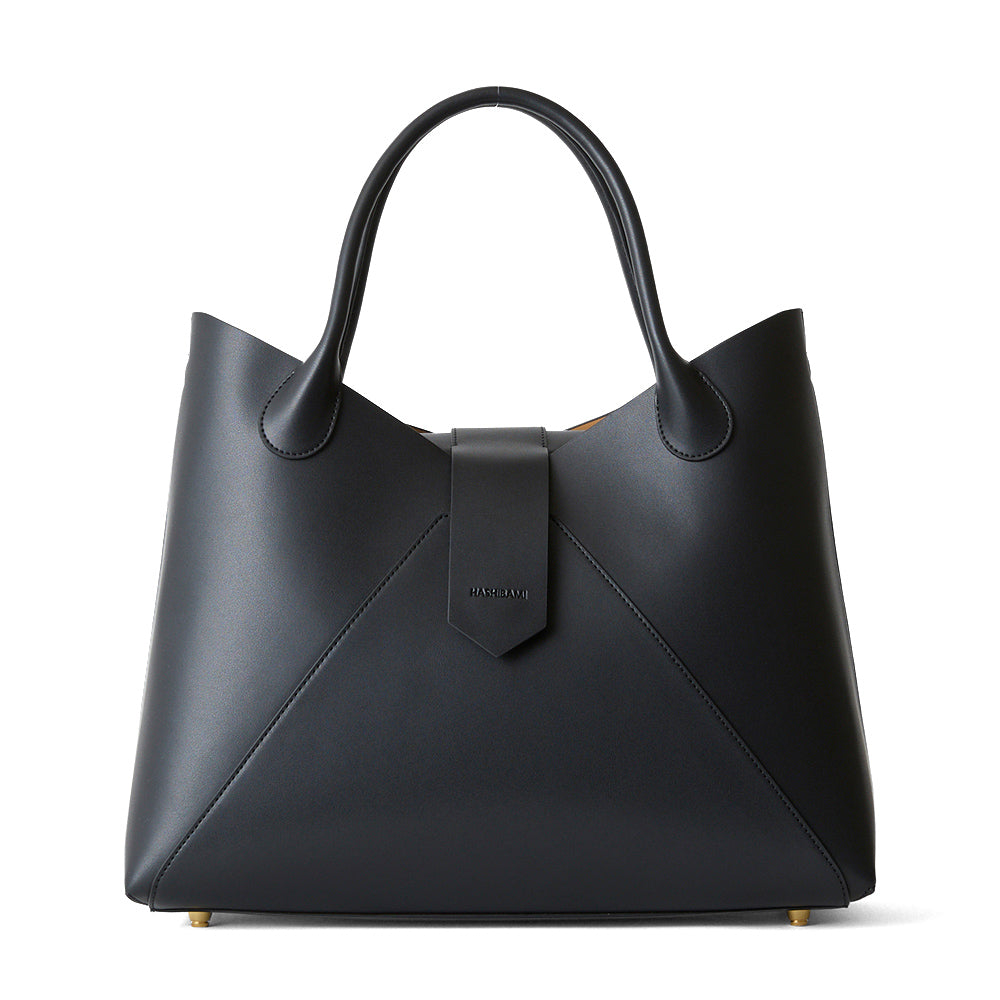 【美品】 HASHIBAMI ハンドバッグ ブラック セレモニー 黒 カラー 美品】 HASHIBAMI ハンドバッグ ブラック セレモニー 黒 カラー