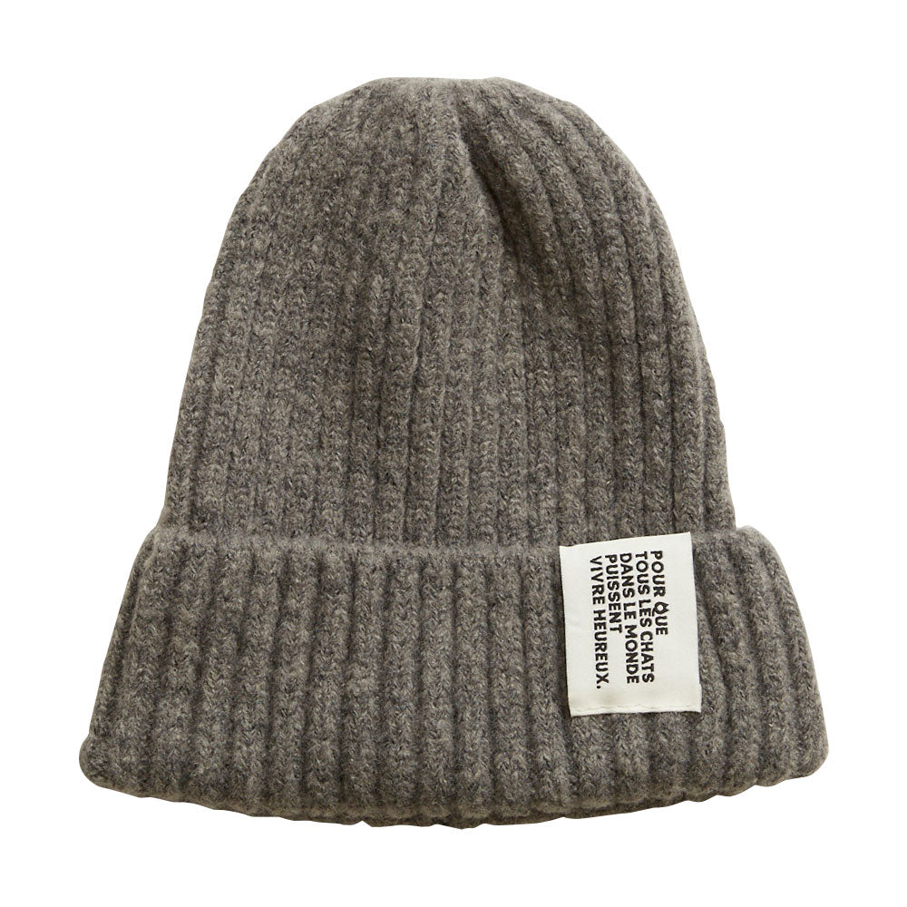 N+Ecology(ネコロジー)【NE-0022026 猫ニットキャップ】グレー