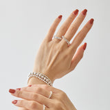 HASHIBAMI 【HB2102233 HASHIBAMI 天然石 シルバー リング ※円盤型】 シルバー