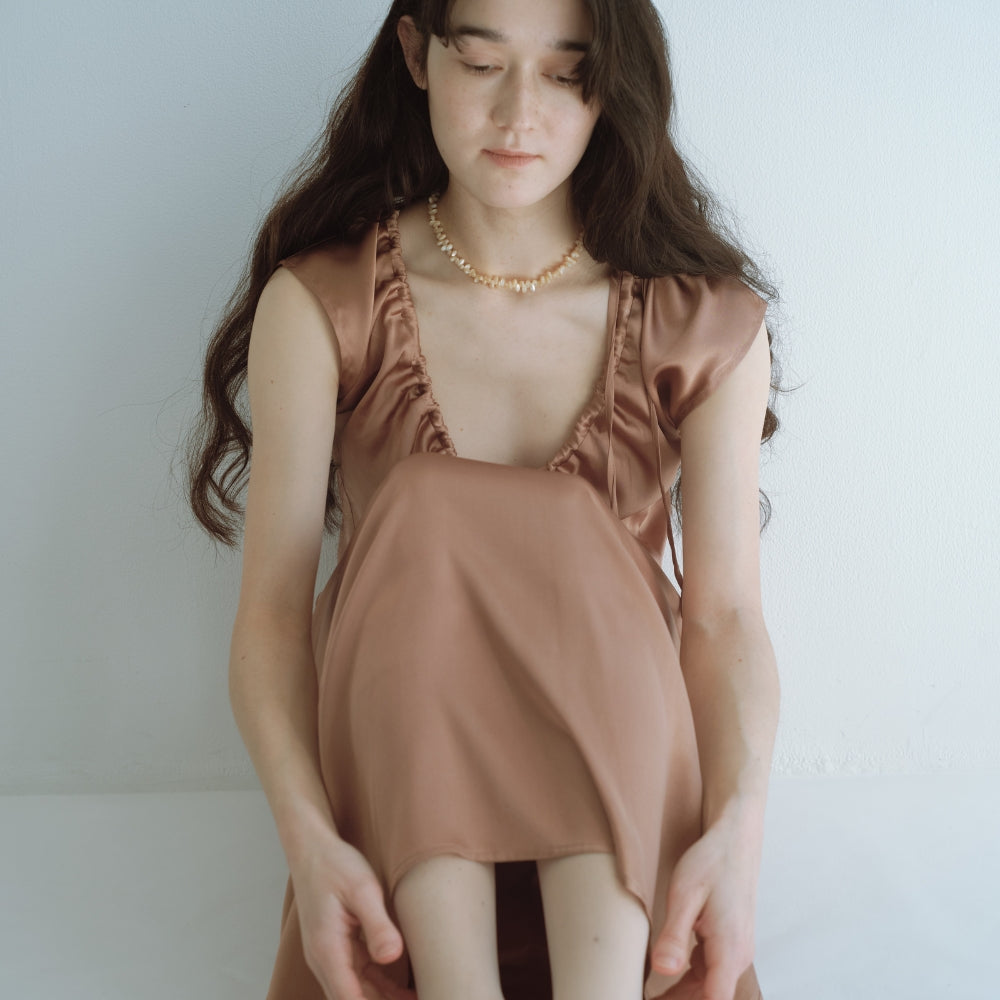 HASHIBAMI 【HB2100260 天然貝 41cm ネックレス】※ドロップ型 ホワイト
