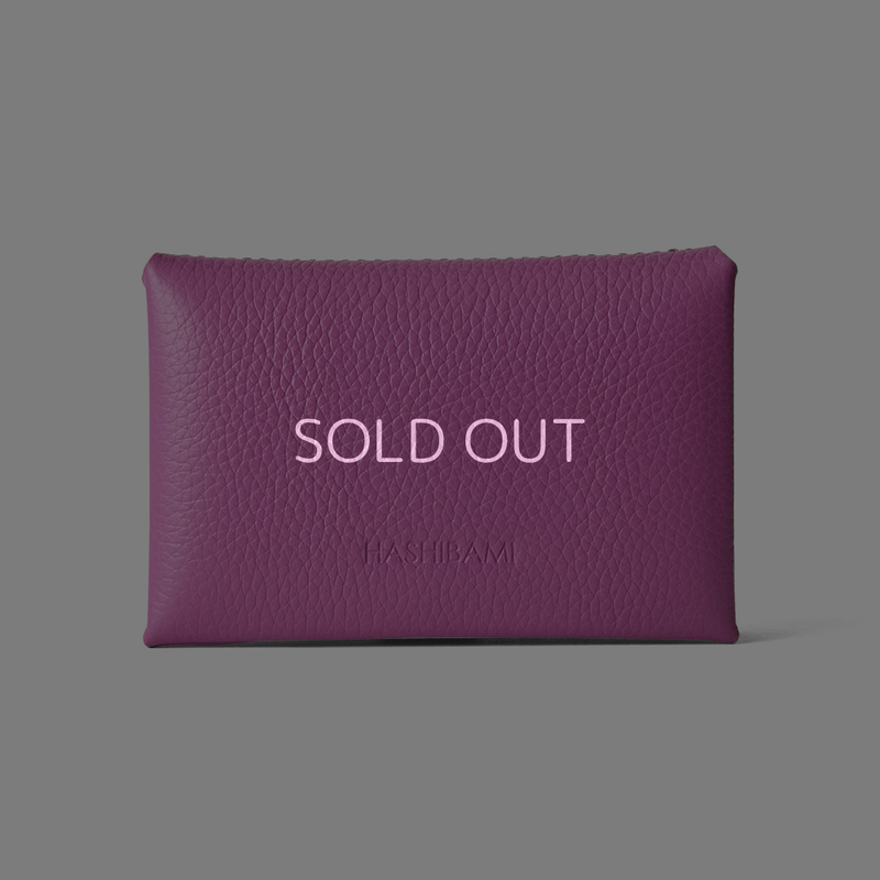◆CORRECT限定◆HASHIBAMI【Ha-2410-314 エイチビーカードケース(名刺入れ)】プラム