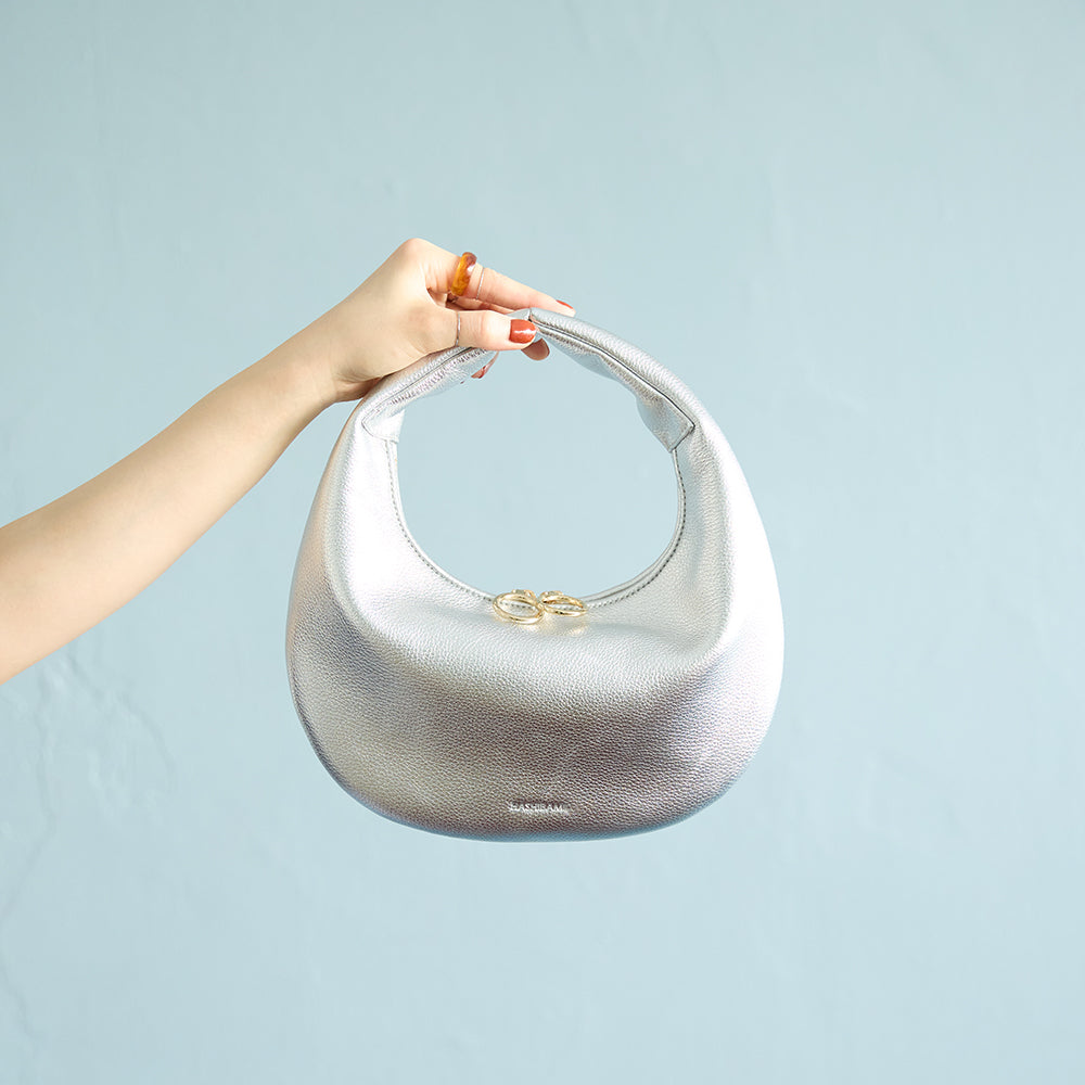 HASHIBAMI【Ha-2504-110 HB ラウンドバッグ】シルバー – CORRECT