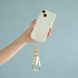 HASHIBAMI【Ha-2504-076 ヘマタイト スター スマホハンドストラップ】ミックス