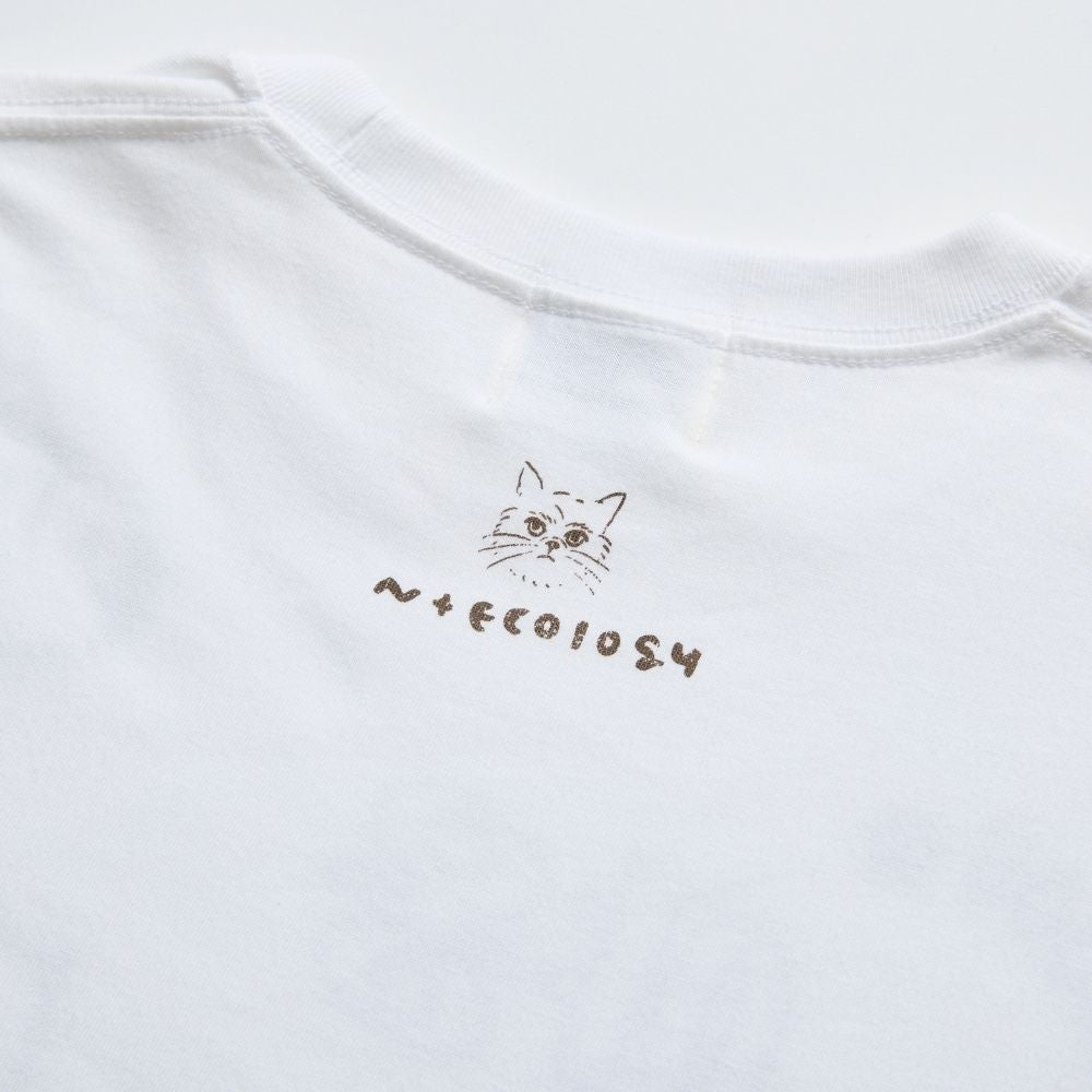 N+Ecology(ネコロジー)【NE-0022083 ニャーTシャツ】ホワイト_M