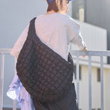 murir【MUR25002 ナイロンキルティング ビッグショルダー】ブラック