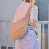 murir【MUR25004 ナイロンビッグショルダーバッグ】ベージュ