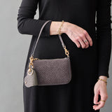 HASHIBAMI 【Ha-2506-804 ハート型 チェック柄 スマートキーリング】ブラック