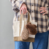 HASHIBAMI【Ha-2506-815 星底 キャンバスバッグ】グレーベージュ