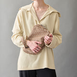 ◆CORRECT限定◆HASHIBAMI【Ha-2506-813 柄スエード ポーチクラッチ】グレーベージュ