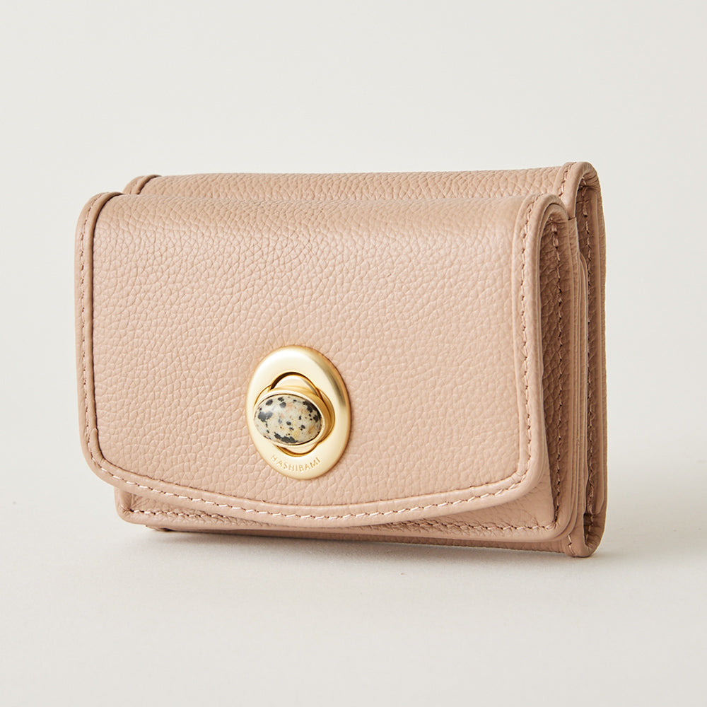 HASHIBAMI【Ha-2008-729 天然石ミニウォレット】アッシュピンク