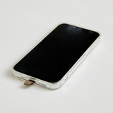 HASHIBAMI 【Ha-2303-031 メテオール ファー モバイルストラップ】ブラック×ダルメシアン