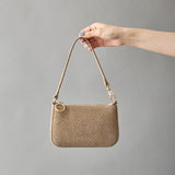 ◆CORRECT限定◆HASHIBAMI【Ha-2506-823 スエードパンチング ポーチポシェット】グレーベージュ