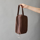 ◆CORRECT限定◆HASHIBAMI【Ha-2506-813 柄スエード ポーチクラッチ】ダークブラウン