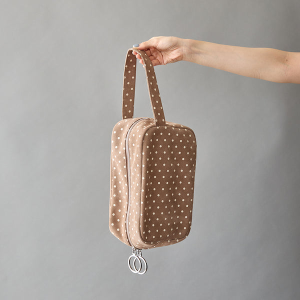 ◆CORRECT限定◆HASHIBAMI【Ha-2506-813 柄スエード ポーチクラッチ】グレーベージュ