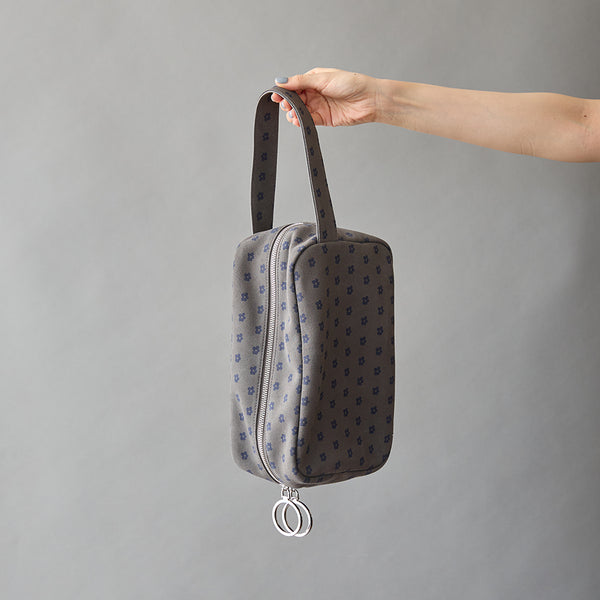 ◆CORRECT限定◆HASHIBAMI【Ha-2506-813 柄スエード ポーチクラッチ】グレー