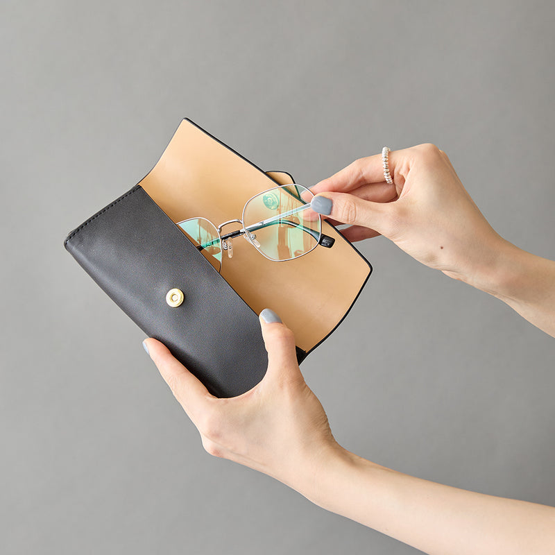 ◆CORRECT限定◆HASHIBAMI【Ha-2506-808 フェズ ペン&メガネケース】ネイビー