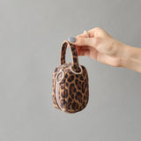 ◆CORRECT限定◆HASHIBAMI【Ha-2506-814 柄スエードミニポーチキーリング】レオパード