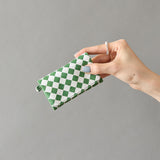 ◆CORRECT限定◆HASHIBAMI【Ha-2506-812 チェック柄 アクセサリーポーチ】グリーン