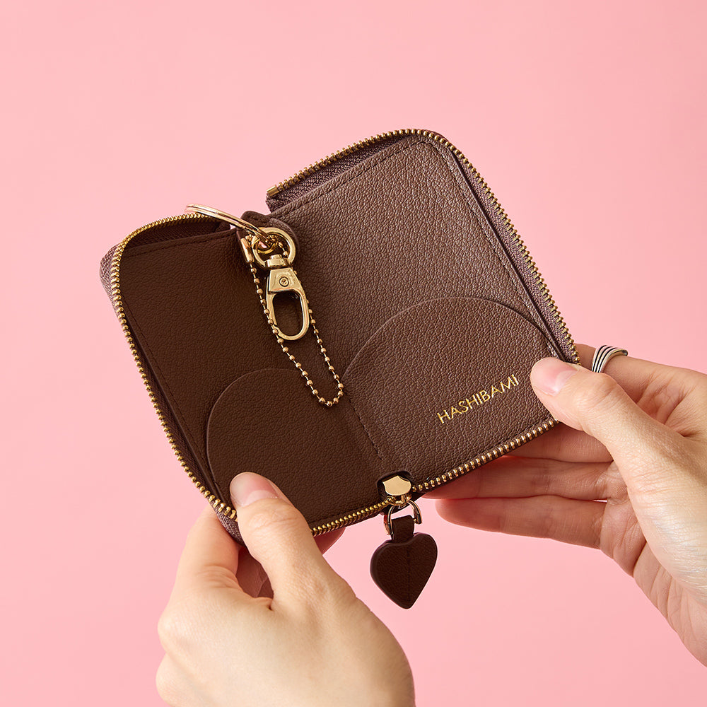 HASHIBAMI 【Ha-2410-308 アロー ジップ キーケース】ブラウン
