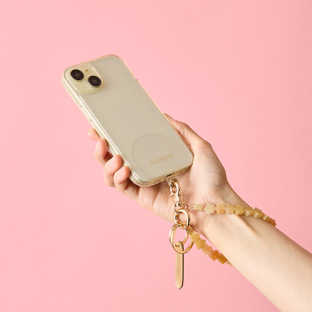 HASHIBAMI【Ha-2500-100 天然石 スター スマホハンドストラップ