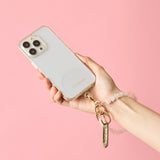 HASHIBAMI【Ha-2410-304 天然石 スター スマホハンドストラップ】ローズクォーツ