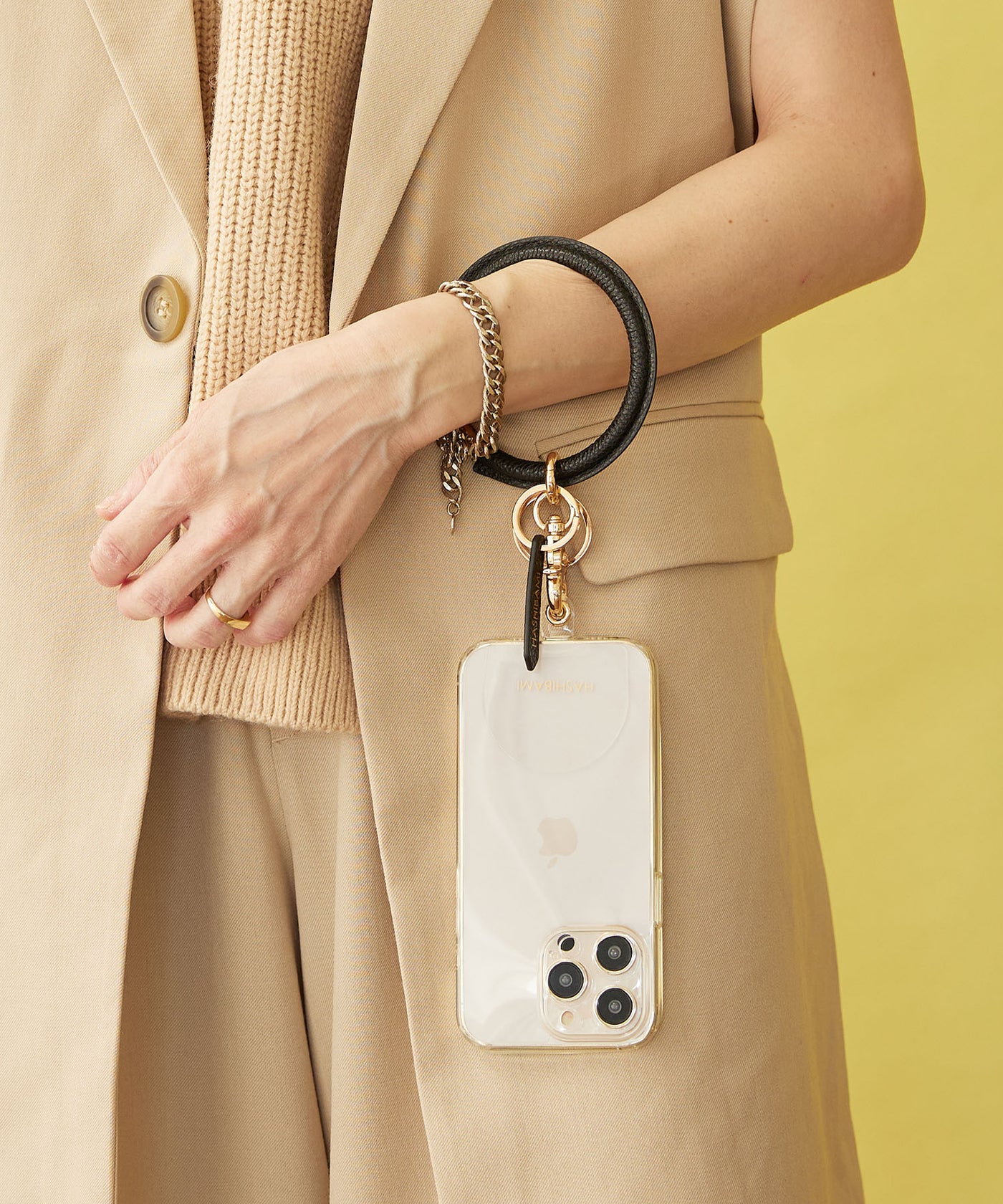 HASHIBAMI【Ha-2311-410 ウィンドベル ハンドストラップ】ブラック