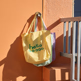 murir【MUR25003 hello ナイロンロゴトート】イエロー