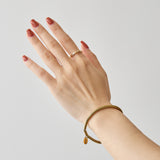 HASHIBAMI 【HB2102217 HASHIBAMI 天然石 ゴールド ブレスレット ※スネーク風】 ゴールド