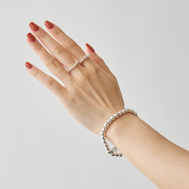 HASHIBAMI 【HB2102237 HASHIBAMI 天然石 シルバー リング ※4mm玉】 シルバー