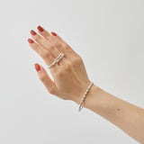 HASHIBAMI 【HB2102213 HASHIBAMI 天然石 シルバー ブレスレット ※俵型】 シルバー