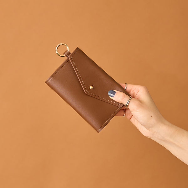 ◆CORRECT限定◆HASHIBAMI【Ha-2502-305 アクスタ入れ　ノート型チャーム】ダークブラウン