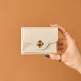 ◆CORRECT限定◆HASHIBAMI【Ha-2502-201 ひねり金具 ミニウォレット】シャンパン