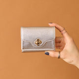 ◆CORRECT限定◆HASHIBAMI【Ha-2502-201 ひねり金具 ミニウォレット】シルバー