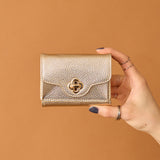 ◆CORRECT限定◆HASHIBAMI【Ha-2502-201 ひねり金具 ミニウォレット】ゴールド