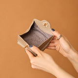 ◆CORRECT限定◆HASHIBAMI【Ha-2502-201 ひねり金具 ミニウォレット】グレーベージュ