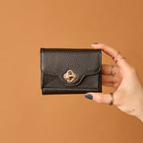 ◆CORRECT限定◆HASHIBAMI【Ha-2502-201 ひねり金具 ミニウォレット】ブラック