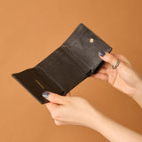 ◆CORRECT限定◆HASHIBAMI【Ha-2502-201 ひねり金具 ミニウォレット】ブラック