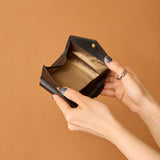 ◆CORRECT限定◆HASHIBAMI【Ha-2502-205 フェズ Wフェイス ミニウォレット】ブラック