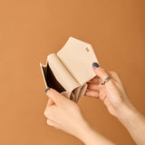 ◆CORRECT限定◆HASHIBAMI【Ha-2502-205 フェズ Wフェイス ミニウォレット】アイボリー