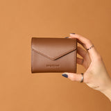 ◆CORRECT限定◆HASHIBAMI【Ha-2502-205 フェズ Wフェイス ミニウォレット】ダークブラウン