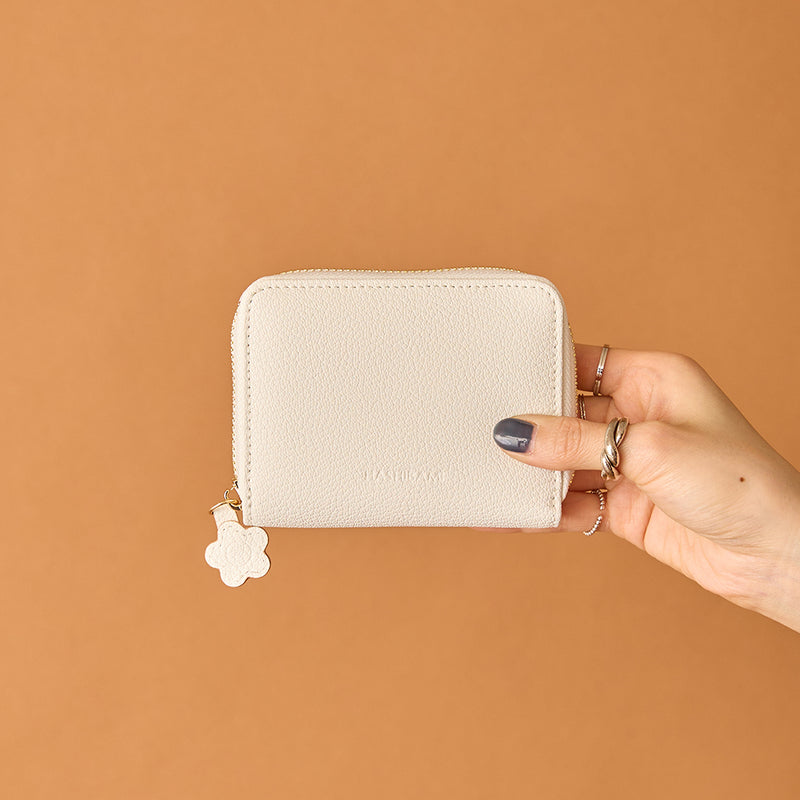 ◆CORRECT限定◆HASHIBAMI【Ha-2502-203 フラワーパッチ ハーフウォレット】ホワイト