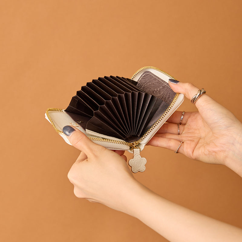 ◆CORRECT限定◆HASHIBAMI【Ha-2502-203 フラワーパッチ ハーフウォレット】ホワイト