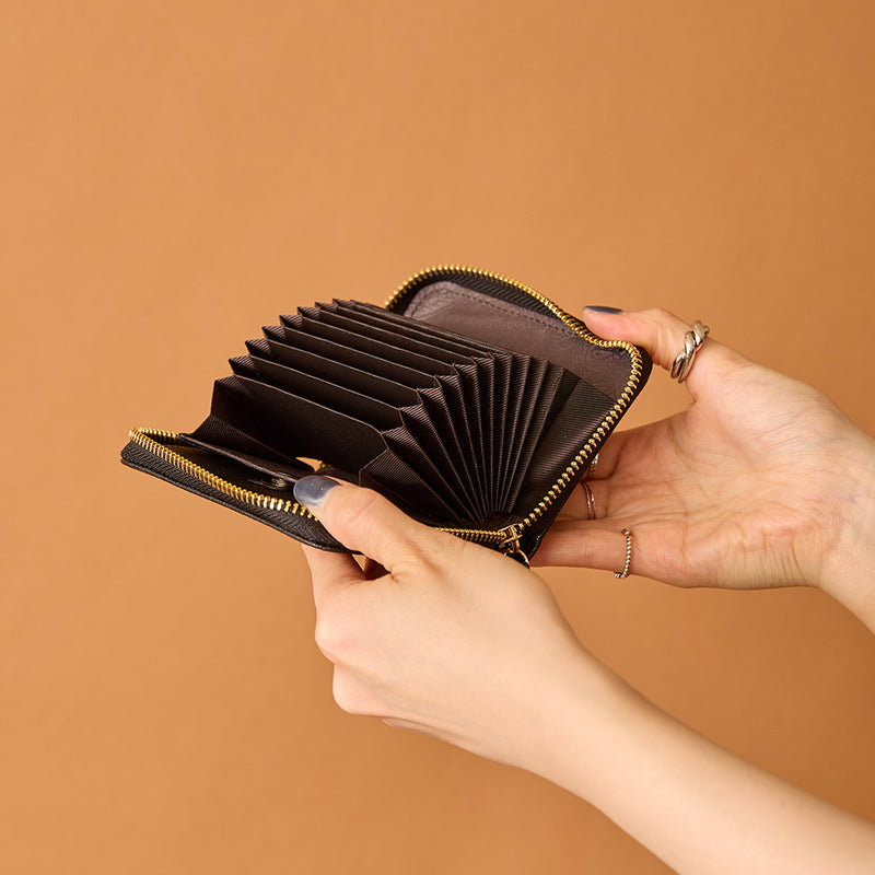 ◆CORRECT限定◆HASHIBAMI【Ha-2502-203 フラワーパッチ ハーフウォレット】ブラック