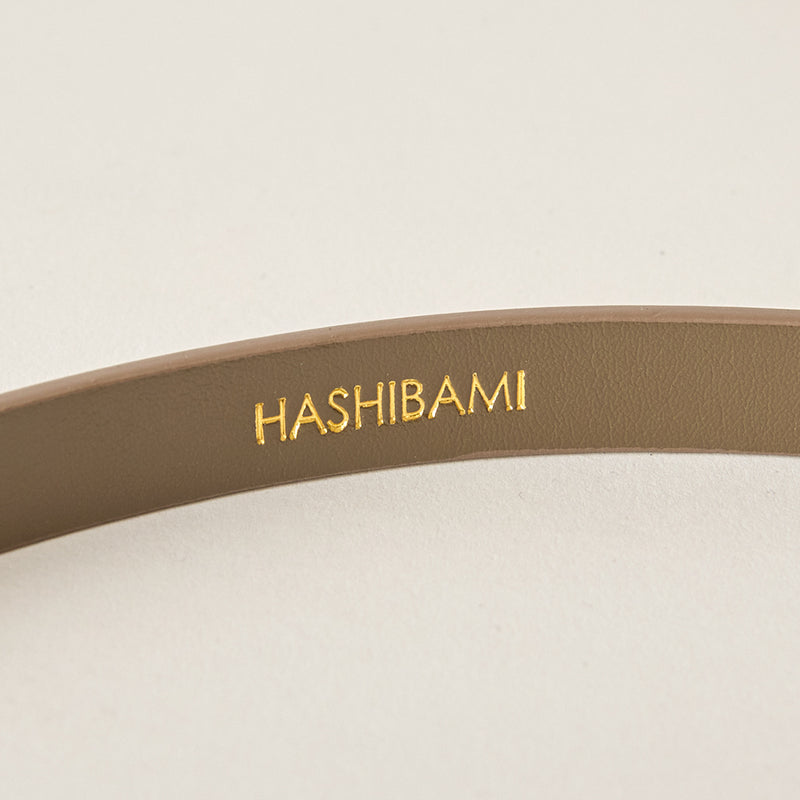 HASHIBAMI【Ha-2402-623 エイチビー 15mm レザーベルト】トープ