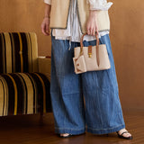 murir【MUR25005 パスケース付き パイピングミニショルダートート】ベージュ