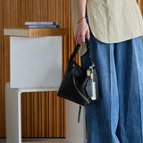 HASHIBAMI【Ha-2509-602 クシュクシュ ワンショルダー】ブラック