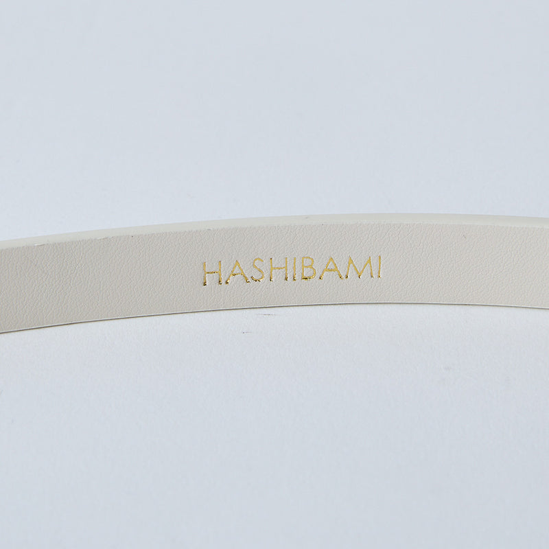 HASHIBAMI【Ha-2402-623 エイチビー 15mm レザーベルト】エクリュ