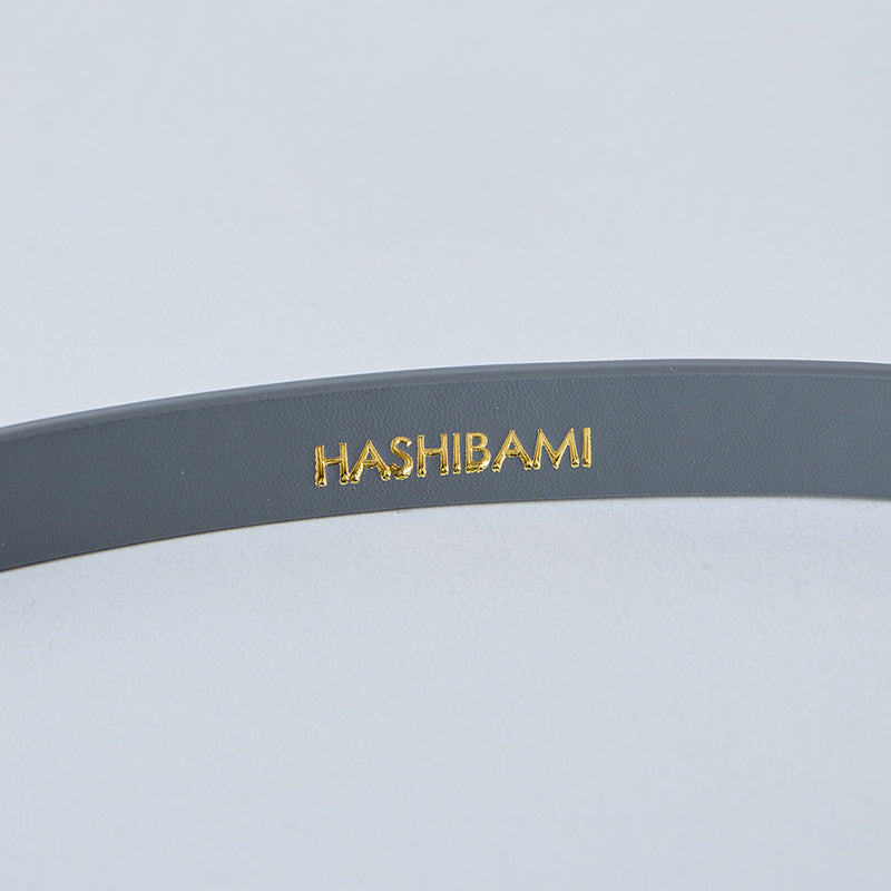 HASHIBAMI【Ha-2402-623 エイチビー 15mm レザーベルト】チャコール