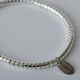 HASHIBAMI 【HB2102218 HASHIBAMI 天然石 シルバー ブレスレット ※ドーナツ(大)】 シルバー